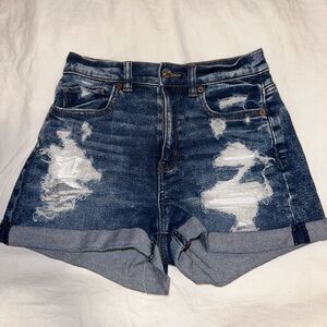 American eagle ripped jean shorts